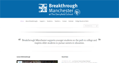Desktop Screenshot of breakthroughmanchester.org